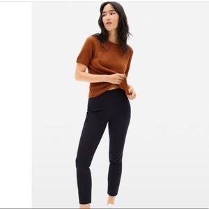 Everlane The Side-Zip Stretch Cotton Pant Black
